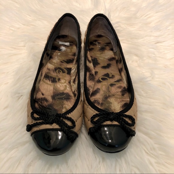 🌾2xHP🌾SAM EDELMAN Quilted Leather Ballet Flats - Picture 7 of 8
